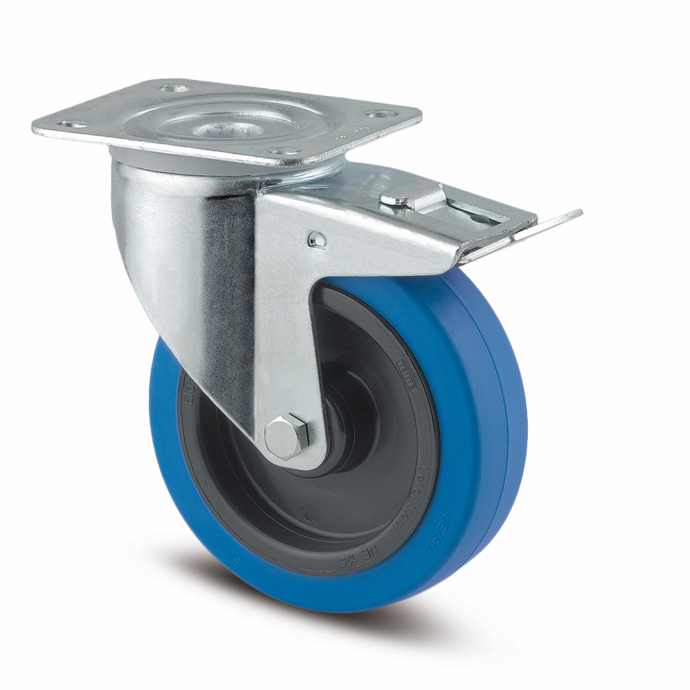 Elastic castors 3477UFR100P62BLA