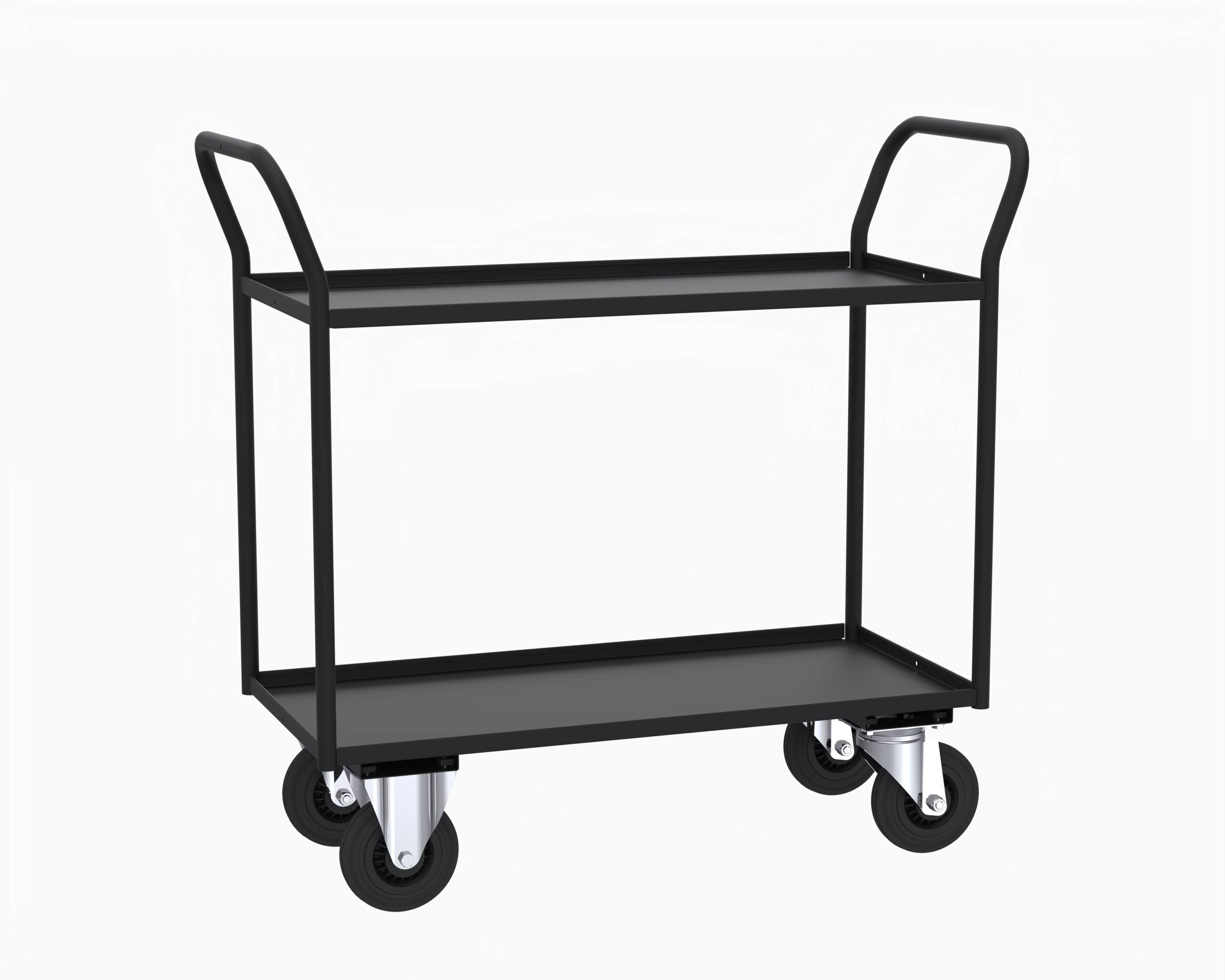 Shelf trolley 2 levels, fully welded KM4133-S