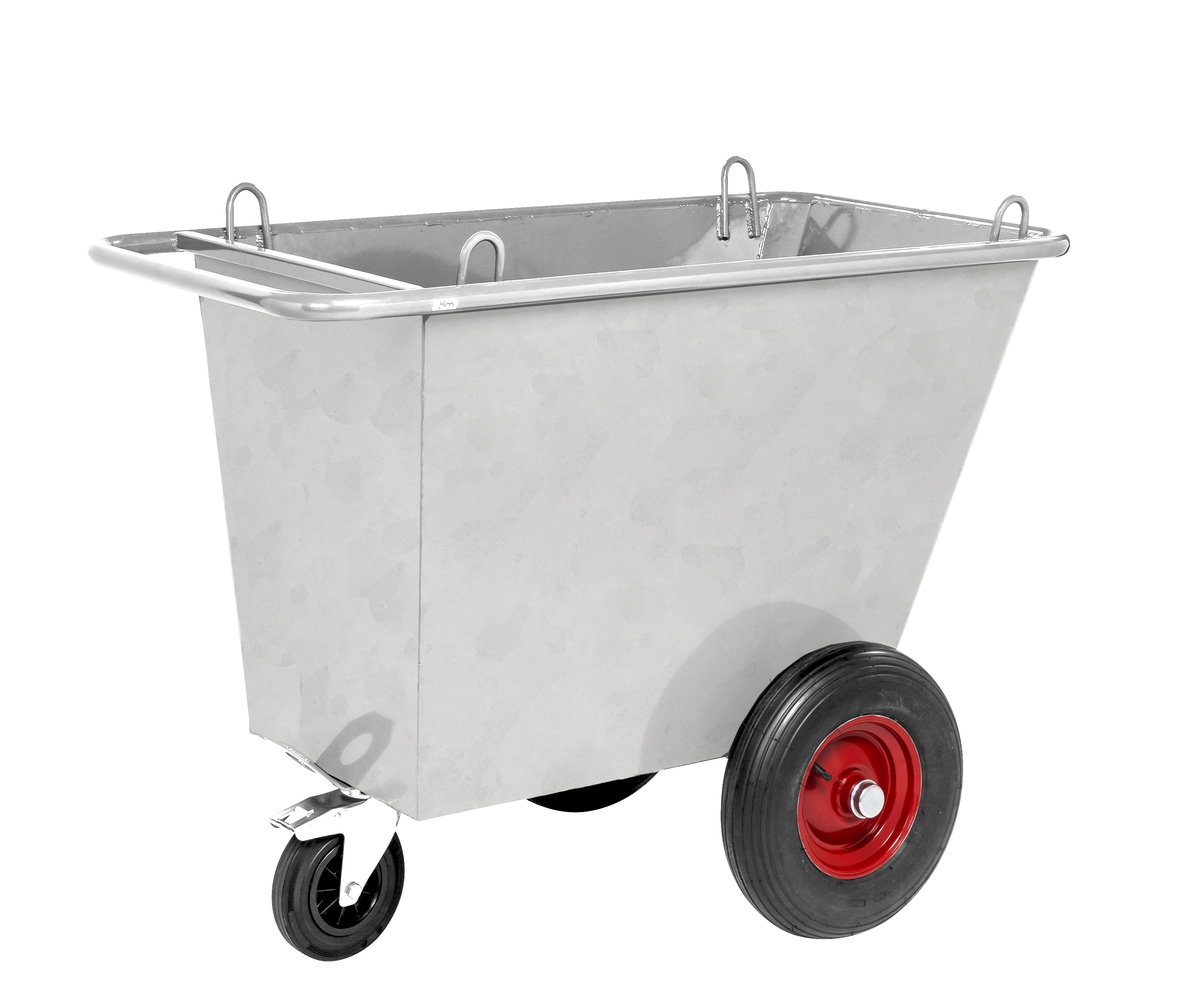 Waste trolley 400 L  KM400-HDG-LG