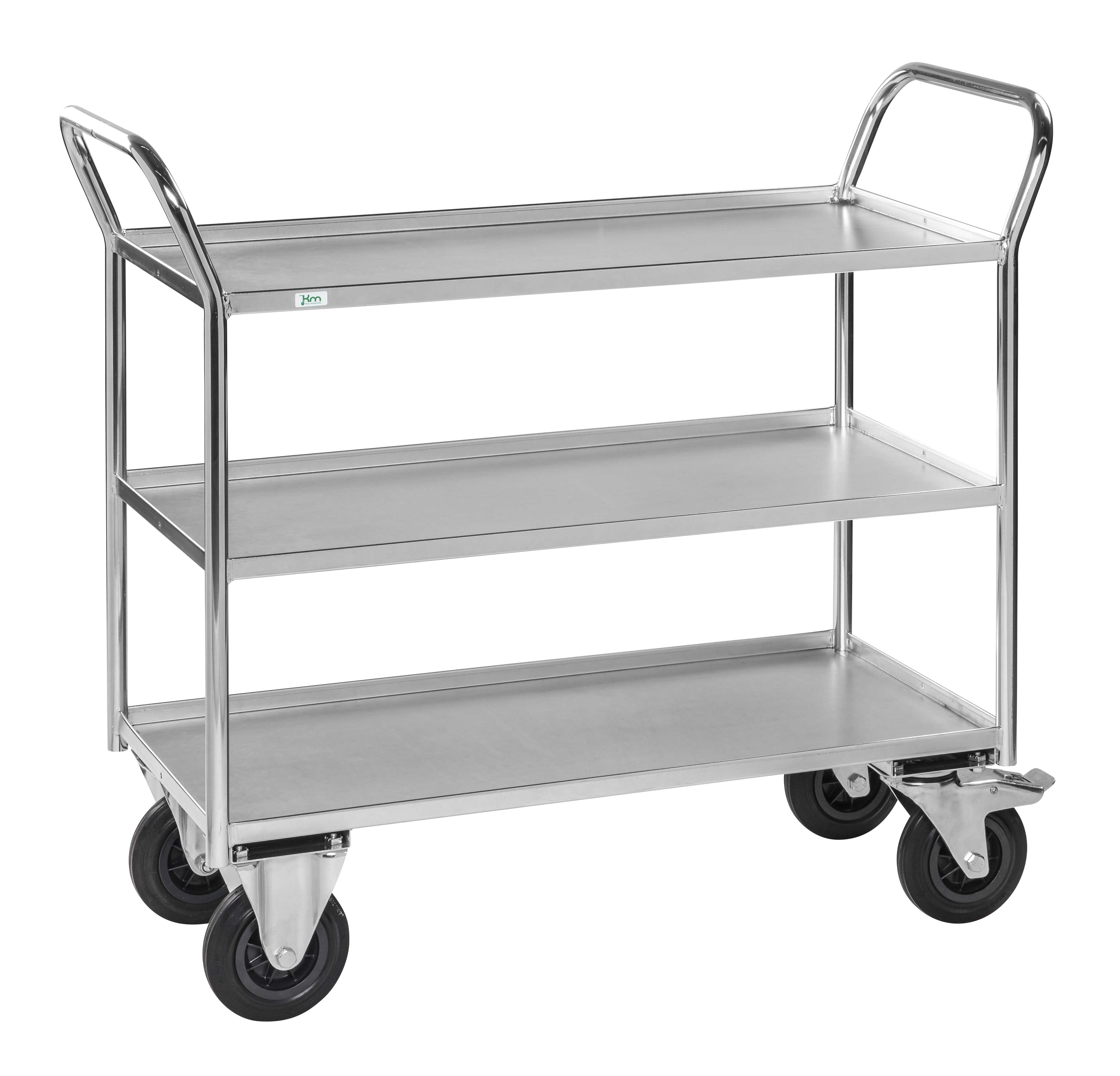 Shelf trolley 3 levels, fully welded KM4134-EB