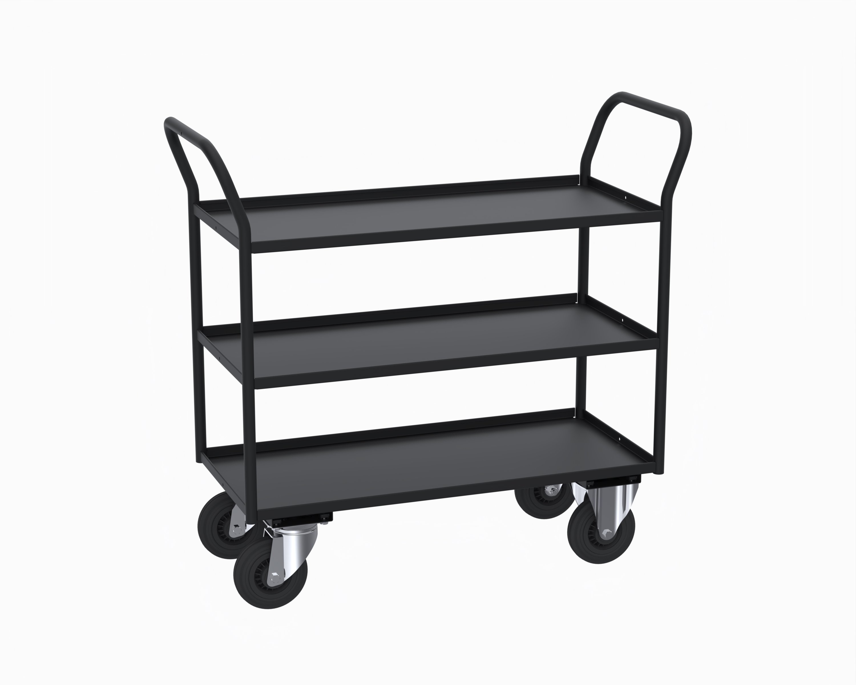 Shelf trolley 3 levels, fully welded KM4134-S